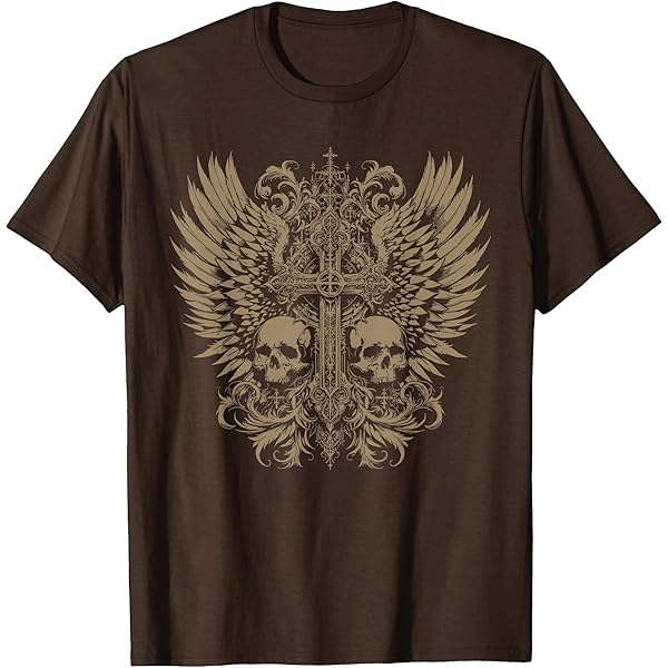 Amazon.com: Y2K Grunge Aesthetic Goth Skeleton Cross Gothic